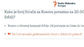 20.000 birača više sa Kosova